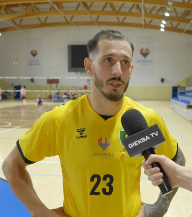 Dawid Ogórek po sparingu GKS - Asseco Resovia [WIDEO]