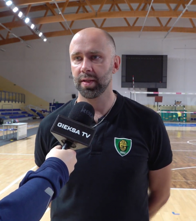 Trener Grzegorz Słaby po sparingu GKS - PGE GiEK Skra [WIDEO]