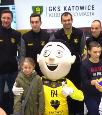 Siatkarska GieKSa w Galerii Katowickiej [WIDEO]