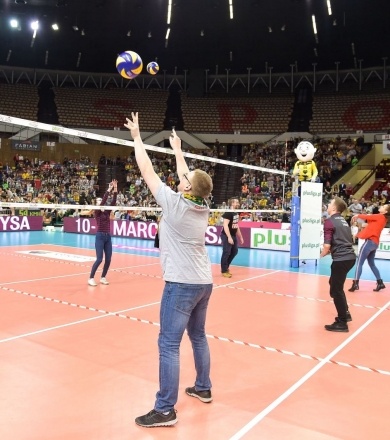 GKS - PGE Skra. Kibice w Spodku [GALERIA Z TRYBUN]